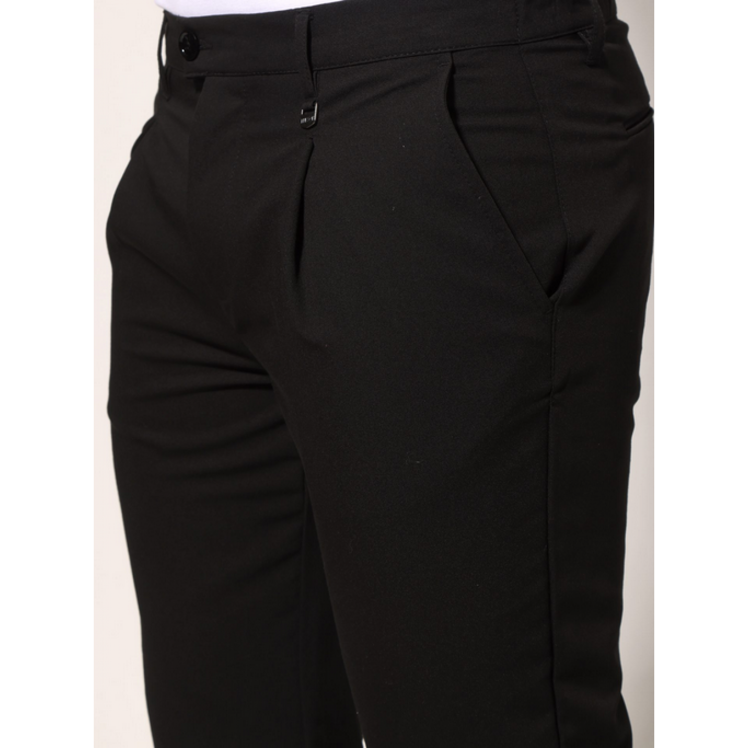 Life Style Butiken Ανδρικό Υφασμάτινο Παντελόνι με πιέτες LS14694-1 Black